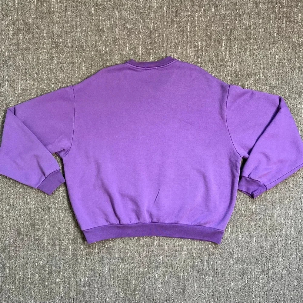 Madhappy Purple Yellow Lakers Heritage Crewneck Sweatshirt Medium - Picture 2 of 9